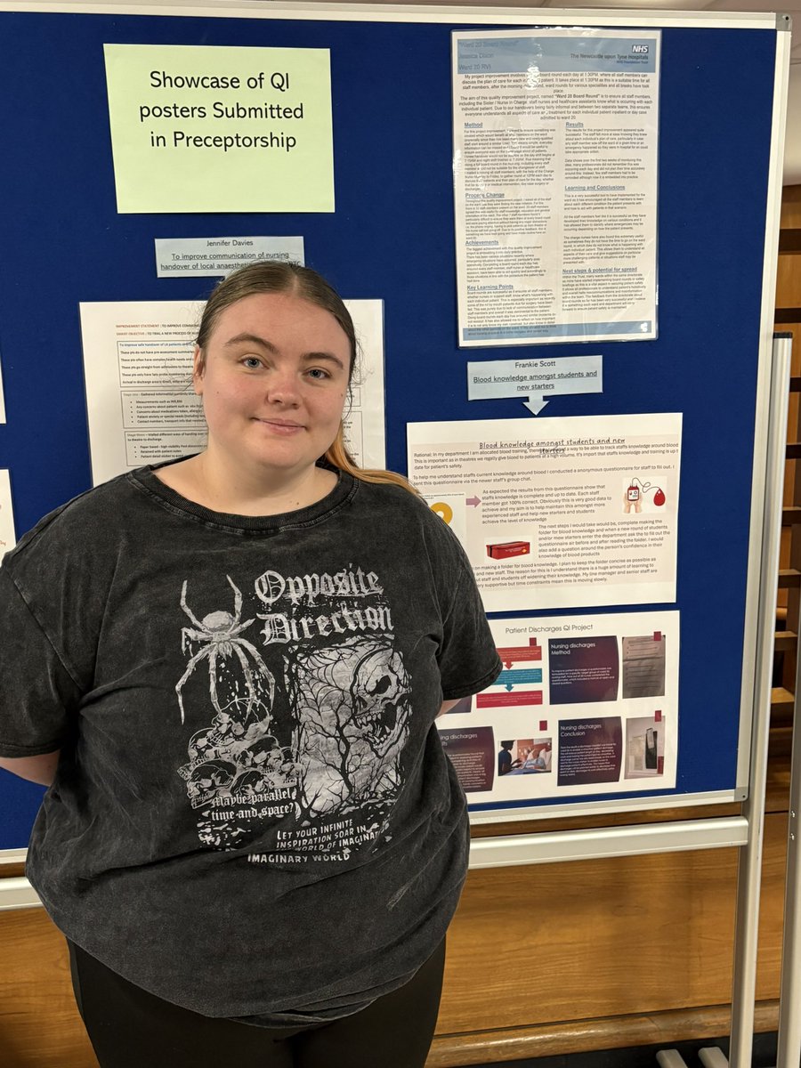 AudreyTapang's tweet photo. November Showcasing of QI Posters submitted in Preceptorship. 

Charmine - Tissue Banking Guide
Frankie - Blood Knowledge Amongst Students&amp; New Starters
Ivy &amp; Joseviel - WHO Surgical Safety Checklist

💯 amazing work by our preceptees! @NewcastleNMAHPs https://t.co/cjLevcqTZ8