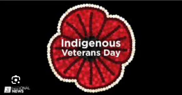 Today is National Indigenous Veterans Day 

It’s an important day of remembrance that honours the contributions of First Nations, Métis and Inuit people who participated in Canada's military efforts.  
Lest we forget