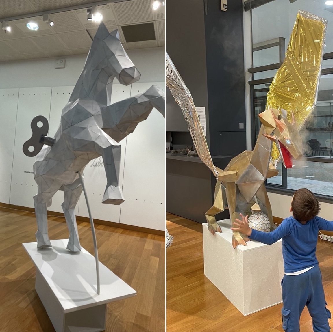 Si vous souhaitez avoir dans votre salon un cheval ou un dragon, c'est le moment de vous manifester ! 😅 #oùvaisjepouvoircaserçamaintenant? #findexpo