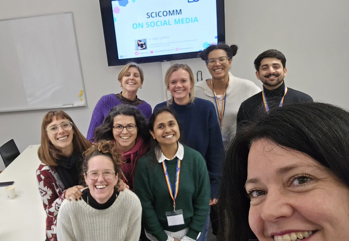 Dr Elodie Chabrol (@eloscicomm) on Twitter photo 👋Our practical exercise for today’s Science & Social Media workshop at Berlin PostDoc Day #PDD2024: a group selfie and a post!
👉 <a href="/PDDBerlin/">Post Doc Day Berlin</a> 👋Our practical exercise for today’s Science & Social Media workshop at Berlin PostDoc Day #PDD2024: a group selfie and a post!
👉 <a href="/PDDBerlin/">Post Doc Day Berlin</a>