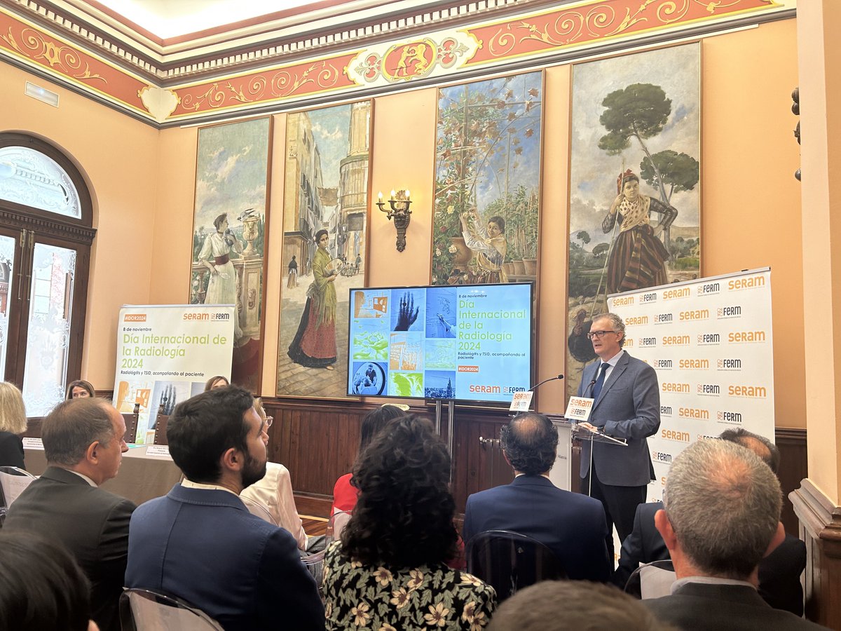 SERAM - Sociedad Española de Radiología Médica (@seram_rx) on Twitter photo <a href="/AytoMurcia/">Ayuntamiento de Murcia</a> Juan José Pedreño Planes, Consejero de Sanidad <a href="/Murciasalud/">Murciasalud</a>, comparte su visión sobre el impacto de la radiología en el sistema de salud
#IDoR2024 <a href="/AytoMurcia/">Ayuntamiento de Murcia</a> Juan José Pedreño Planes, Consejero de Sanidad <a href="/Murciasalud/">Murciasalud</a>, comparte su visión sobre el impacto de la radiología en el sistema de salud
#IDoR2024