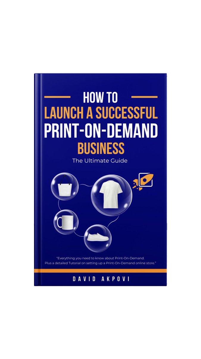 davidakpovi's tweet image. What is Print-on-demand? How to launch an online store? Which AI and design tools could help you? This guide answers all these questions. It is available on Amazon : a.co/d/eY4mGt9

#printondemand #howtostart #ebook #kindle #howtostartprintondemand #amazonbook #AI