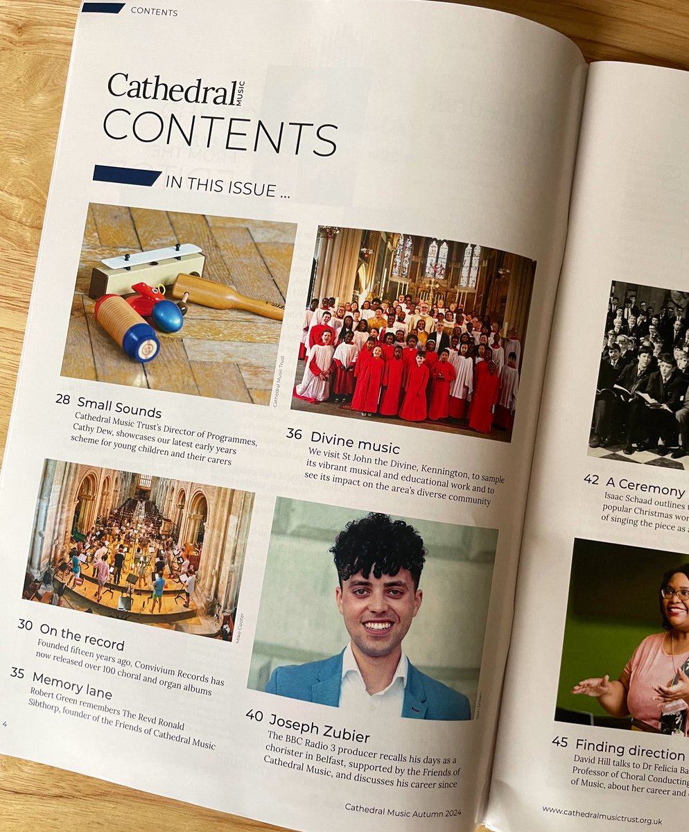 _cathedralmusic's tweet photo. The Autumn edition of our magazine has landed 🍂

In the latest issue of Cathedral Music, we pay tribute to the late Ian Keatley 🙏

We also delve into the history of A Ceremony of Carols, share stories of our founder and discover the impact of our recent grants 🔍 https://t.co/Gcdr5Yhj3n