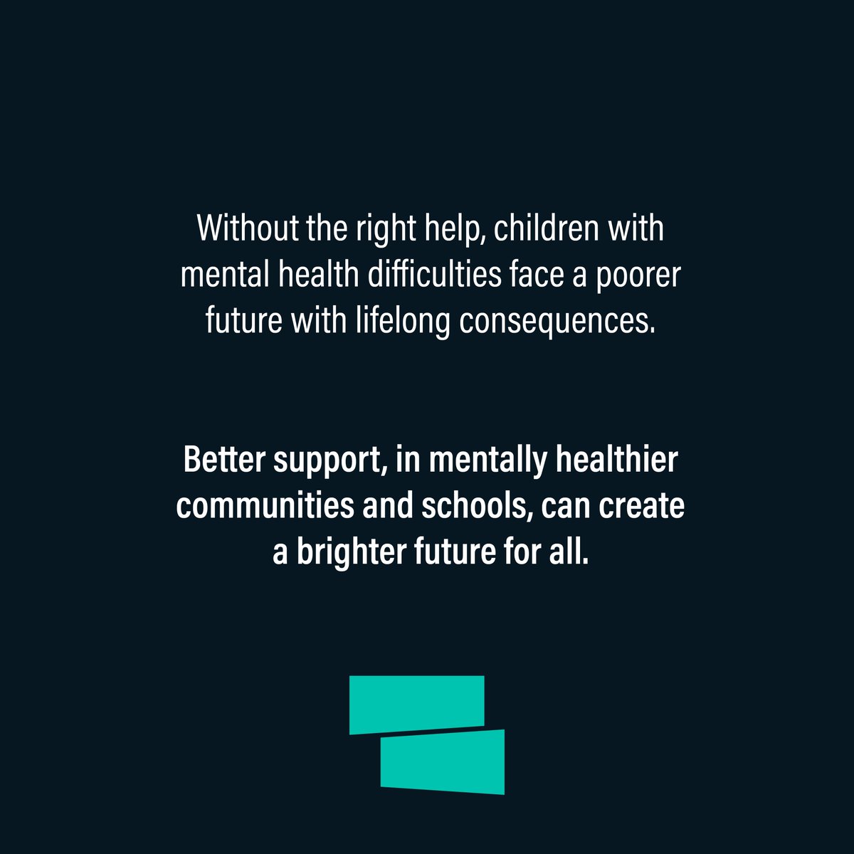 About ten years ago, in an average size secondary school, ~ 100 children would have had a mental health difficulty. That rate has now doubled.

This cannot wait. National &amp; local government must take urgent action to turn this around.
Learn more: centreformentalhealth.org.uk/publications/m…