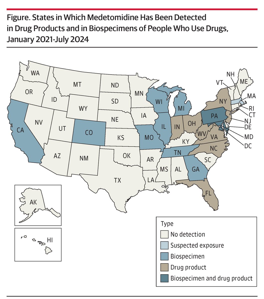JAMA (@jama_current) on Twitter photo In this Viewpoint <a href="/JosephPalamar/">Joseph Palamar</a> and <a href="/alexkrotulski/">Alex J Krotulski, PhD</a> discuss the spread of medetomidine in the US illicit opioid market and the need for monitoring and a public health response. ja.ma/3Ah6kP1 In this Viewpoint <a href="/JosephPalamar/">Joseph Palamar</a> and <a href="/alexkrotulski/">Alex J Krotulski, PhD</a> discuss the spread of medetomidine in the US illicit opioid market and the need for monitoring and a public health response. ja.ma/3Ah6kP1
