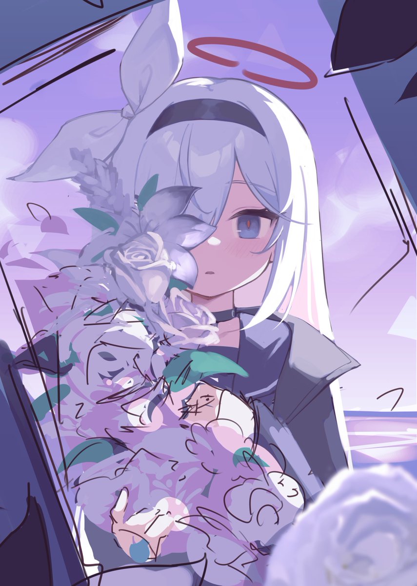 プラナ(ブルアカ) 「◎貴方のサークル「Blank Canvas」は、日曜日 東地区 "R"ブロック-」|Klaius @ SakuraCon #2816のイラスト