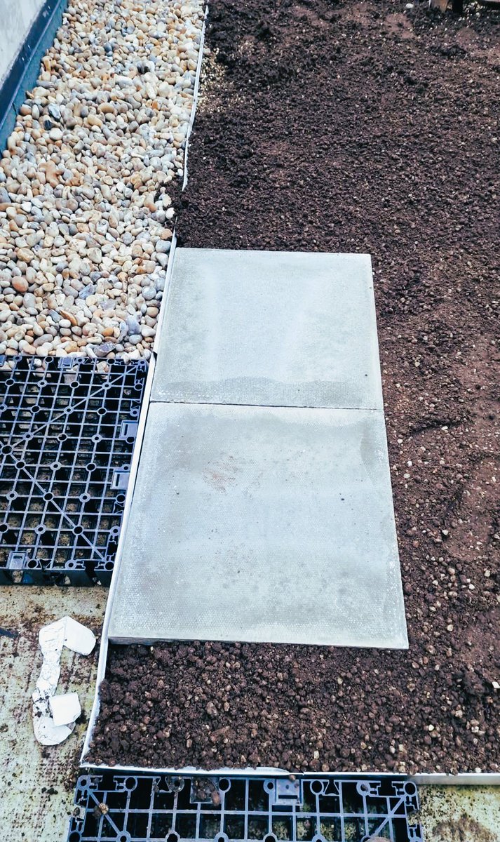 fullerandthomas's tweet photo. Access Paving being installed to allow for maintenance on the Brown roofs for our Client in London #fullerandthomas #loveconstruction #accesspaving #paving #maintenance #brownroofs #greenroofs #landscaping #groundworks #client #london https://t.co/TPos3IgQac
