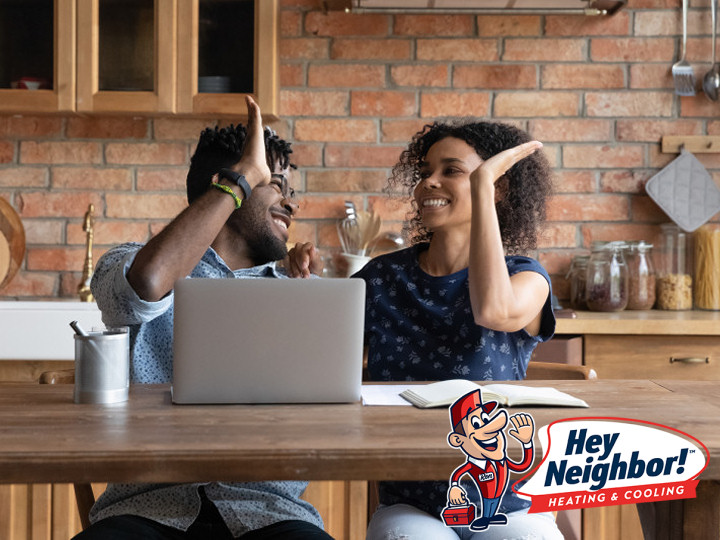 HeyNeighbor_'s tweet photo. Out with the old, in with the new! Replace your outdated HVAC system with a new, efficient one from Hey Neighbor Heating &amp; Cooling. Conveniently schedule a free visit with one of our friendly Comfort Consultants! https://t.co/D62AkAY9NX #HVACReplacement https://t.co/yDCM6Gz5Po