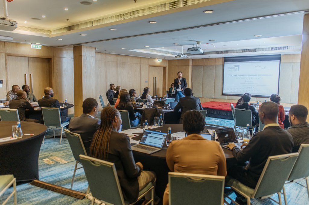 GreenFundRw's tweet photo. The #YoungProfessionalsProgram offers intensive training on operations at #RwandaGreenFund, @EnvironmentRw, @REMA_Rwanda, @BRDbank, and @RwandaFinance, empowering participants to identify opportunities to collaborate for joint impact.
#GreenRwanda🇷🇼🌿 #ClimateFinance https://t.co/35Wwz7mhOM