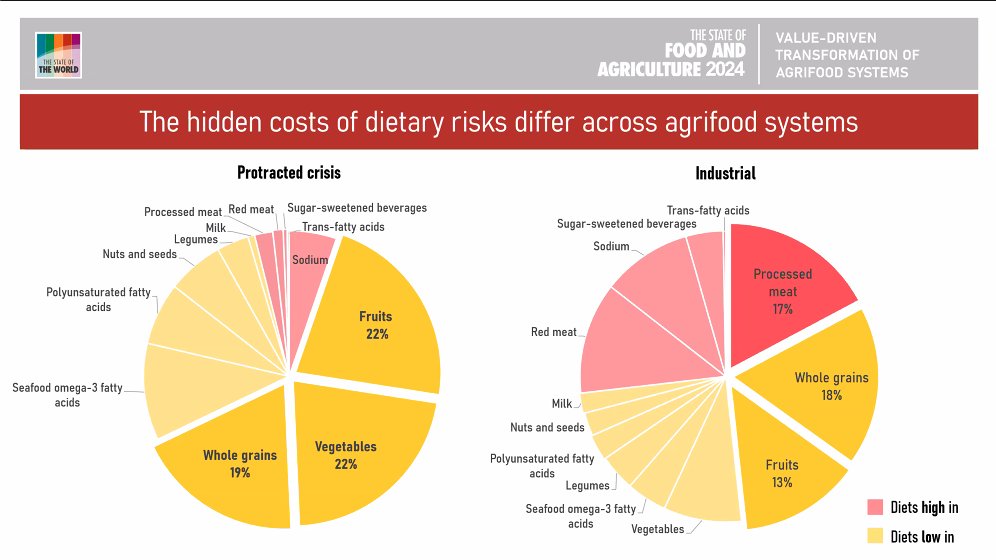 FoodSystemsAcad's tweet photo. refines the $12 trillion costs identified in SOFA2023 and focuses on the $8trillion cost of unhealthy dietary patterns - Using true cost accounting #TrueCostOfFood #TrueCostAccounting See slides being presented by FAO's Andrea Catteneo@FAO#sofa2024@FAO https://t.co/k2GnrBiVeF