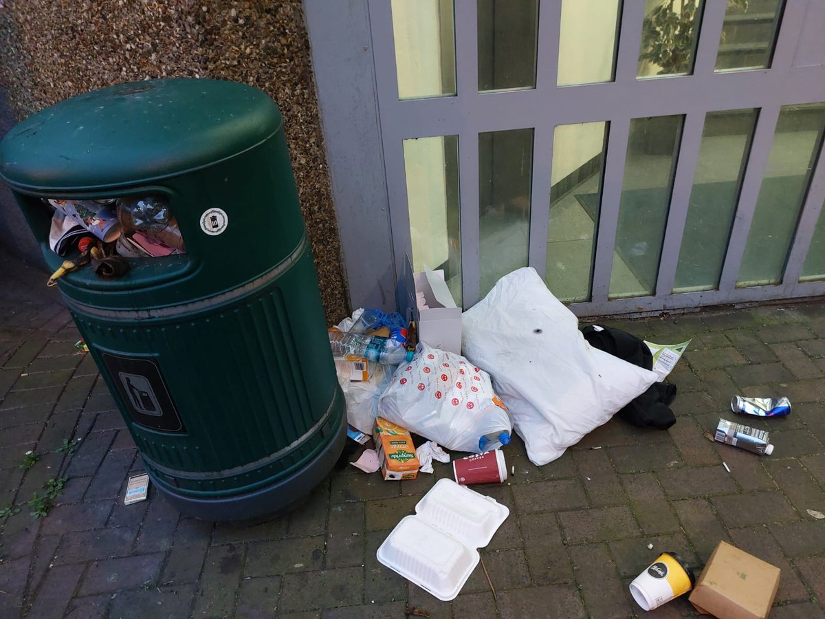 G'morning! This is the state of the Lambeth Towers entrance.