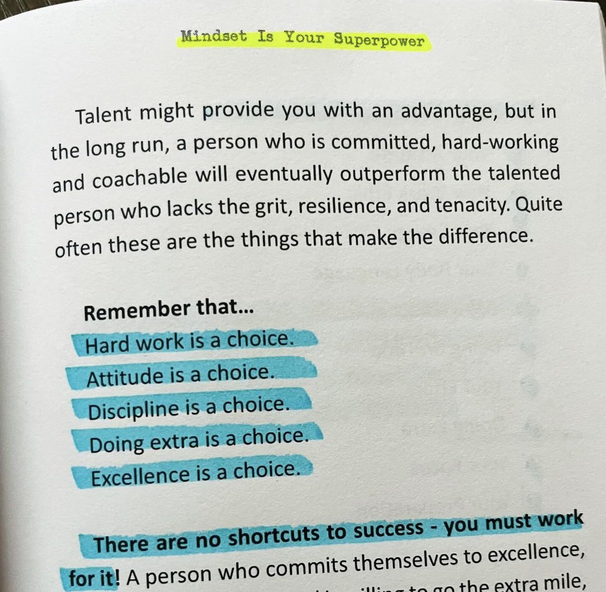 AllistairMcCaw's tweet image. Hard work is a choice 
Attitude is a choice 
Discipline is a choice 
Doing extra is a choice 
Excellence is a choice. 

There are no shortcuts to success. You must work for it.

a.co/d/aKl3l8v