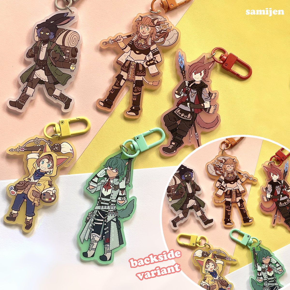 sami_jen's tweet photo. 📢 PREORDERS OPEN
Shop is back open along with some new #GenshinImpact and #FFXIV stuff for preorder, please check it out below this post, or in my bio💕

🌐 Worldwide shipping  
::: Preorder closes 24th of Nov ::: https://t.co/zfHWgfuKp2