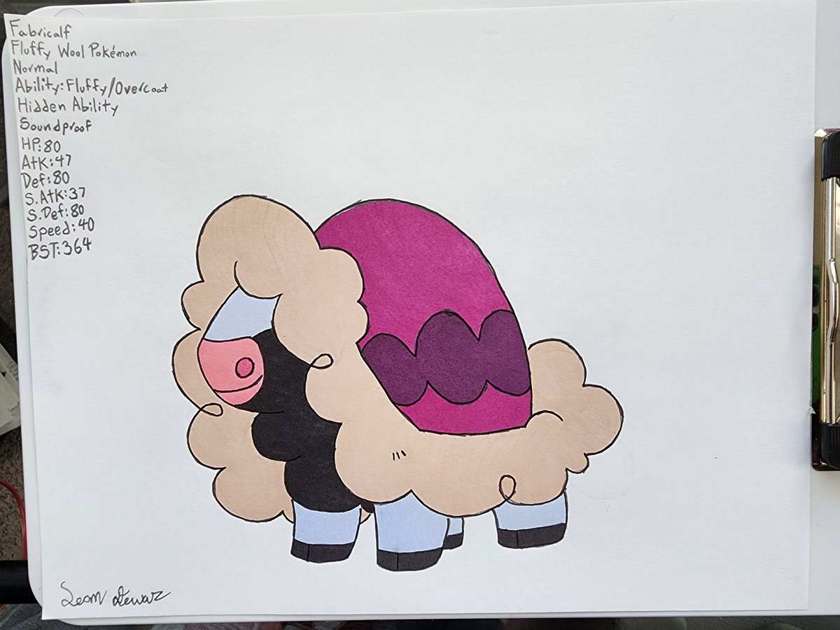 FalcoSean's tweet photo. For this #FakemonFriday, we are going back to Korinata(My Canadian/Alaska Region) for the REVAMPED Early Normal-type(but not the regional "Rodent"). Meet Fabricalf and Qivuilt. Hope you like them

#Pokemon #PokemonArt #Fakemon #FakemonArt #NormalTypePokemon https://t.co/NWa9xJtzi9