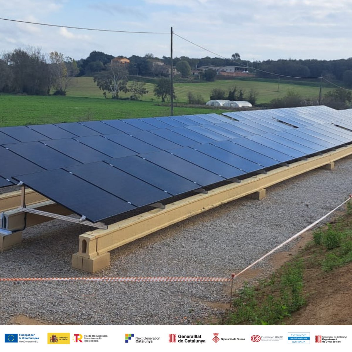 🌞📷 Hem instal·lat 100 plaques fotovoltaiques (50 kW) per a l’autoconsum dins el projecte “Una amenaça? Una nova oportunitat per a les persones amb TEA" Gràcies al suport de fons europeus Next Generation,
<a href="/DiputacioGirona/">Diputació de Girona</a>
<a href="/Fundacion_ONCE/">Fundación ONCE</a>
<a href="/dsocialscat/">Drets Socials i Inclusió</a>