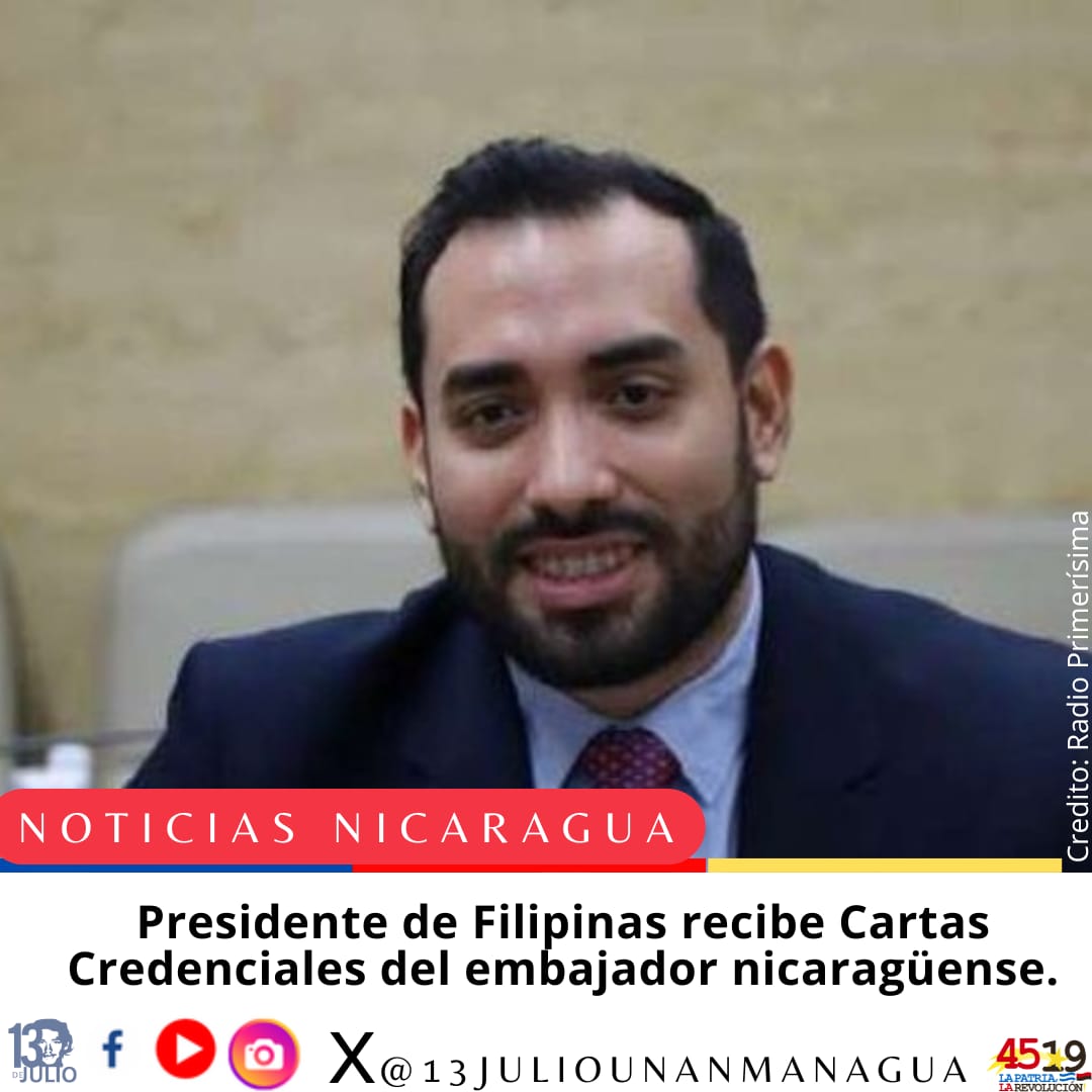 El presidente de Filipinas recibe las cartas credenciales del embajador nicaragüense ante ese país 
#4519LaPatriaLaRevolución
#SomosUNAN
#SoyCSM