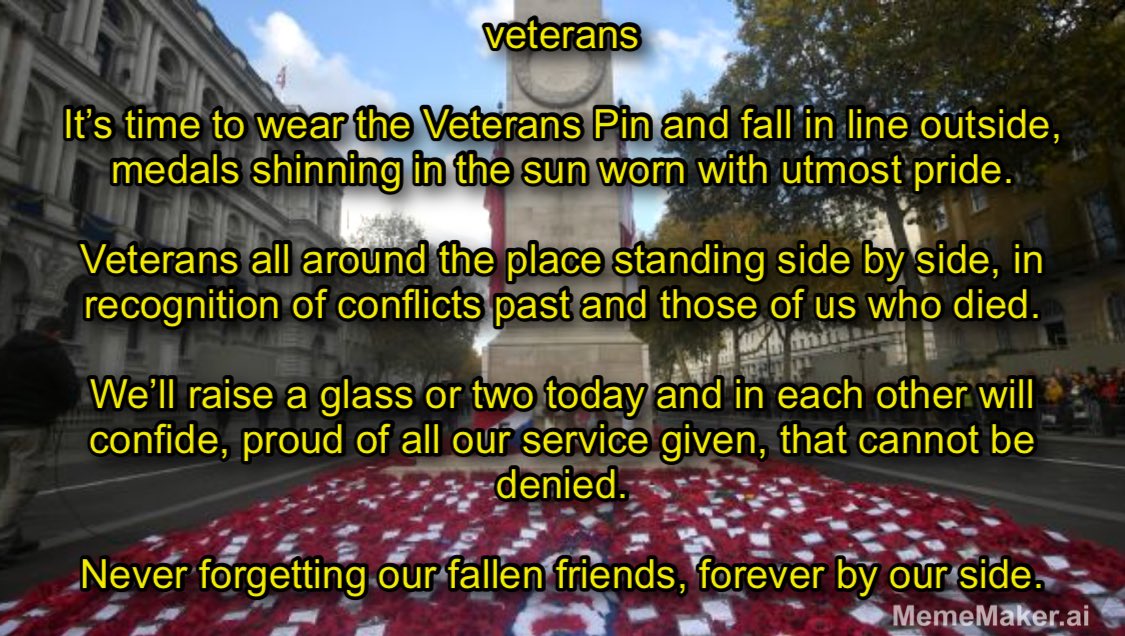 I penned this little Remembrance Poem a few years ago and thought I’d share it, titled “Veterans”.

#Lestweforget