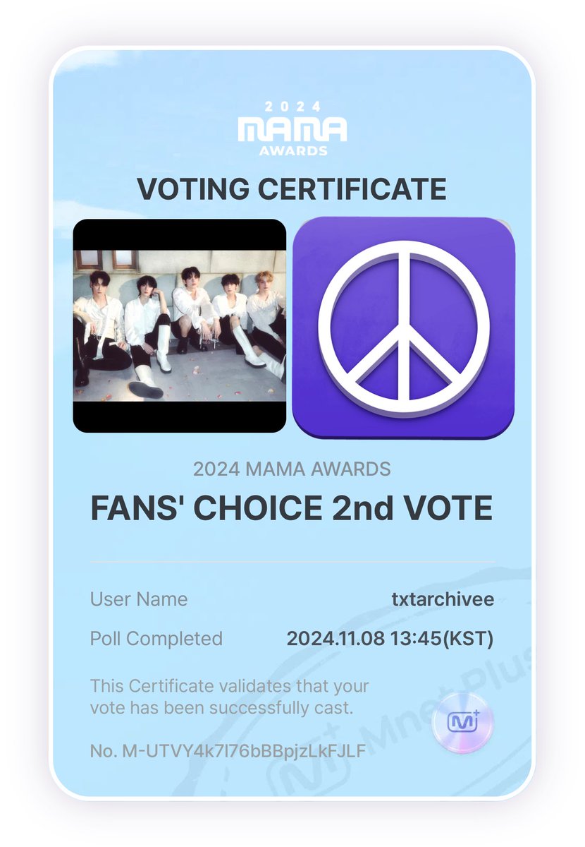 txtarchivee's tweet photo. DON’T FORGET TO CAST YOUR VOTES TODAY!! 🩵

1 RT = 1 VOTE

#2024MAMAVOTE     
#tomorrowxtogether https://t.co/PhubMiheIA