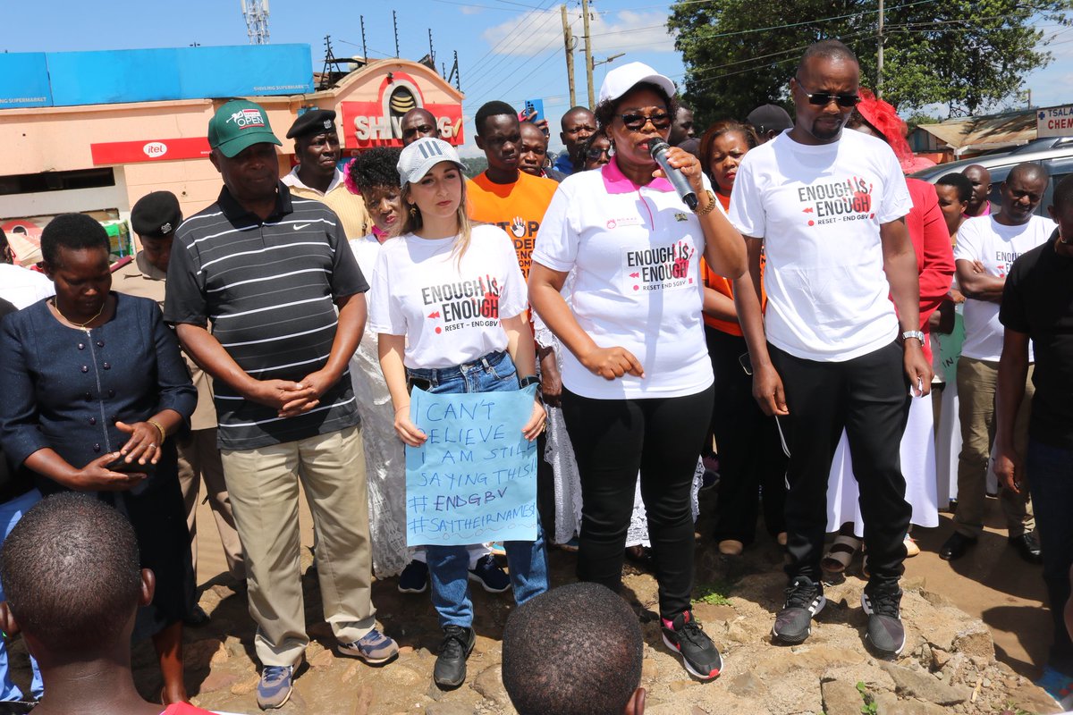 <a href="/RoySasaka/">Roy Sasaka Telewa, OGW., FCIPS., FIHRM.</a> <a href="/Beatricekemei_/">Hon. Beatrice Kemei Chebaibai</a> <a href="/KeEquityBank/">Equity Bank Kenya</a> <a href="/AICS_Nairobi/">AICS Nairobi</a> <a href="/athletics_kenya/">Athletics Kenya</a> <a href="/gender_ke/">State Department for Gender Affairs - Kenya</a> <a href="/kipmurkomen/">KIPCHUMBA MURKOMEN, E.G.H</a> <a href="/moyasa_ke/">Min. of Youth Affairs, Creative Economy & Sports</a> <a href="/SDY_Ke/">State Dept for Youth Affairs & Creative Economy</a> <a href="/ViridianaWasike/">Viridiana Wasike</a> Lt. Retired General Jackson Tuwei  <a href="/athletics_kenya/">Athletics Kenya</a> president, underscored the critical need to combat GBV within the athletic community. He  stated that "...We cannot afford to lose and bury any of our sons and daughters. We are saying that enough is enough..."