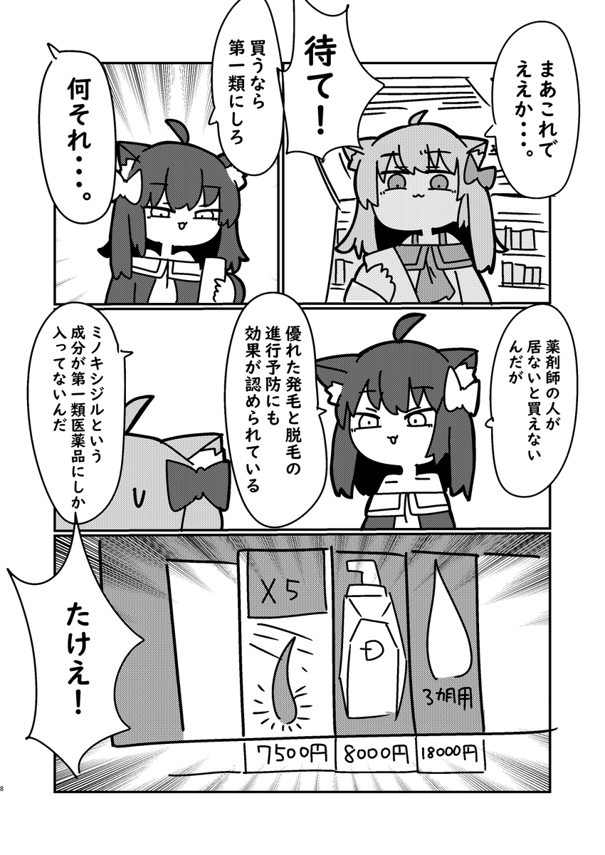 オタク、育毛剤を使うレポ漫画(2/3) 