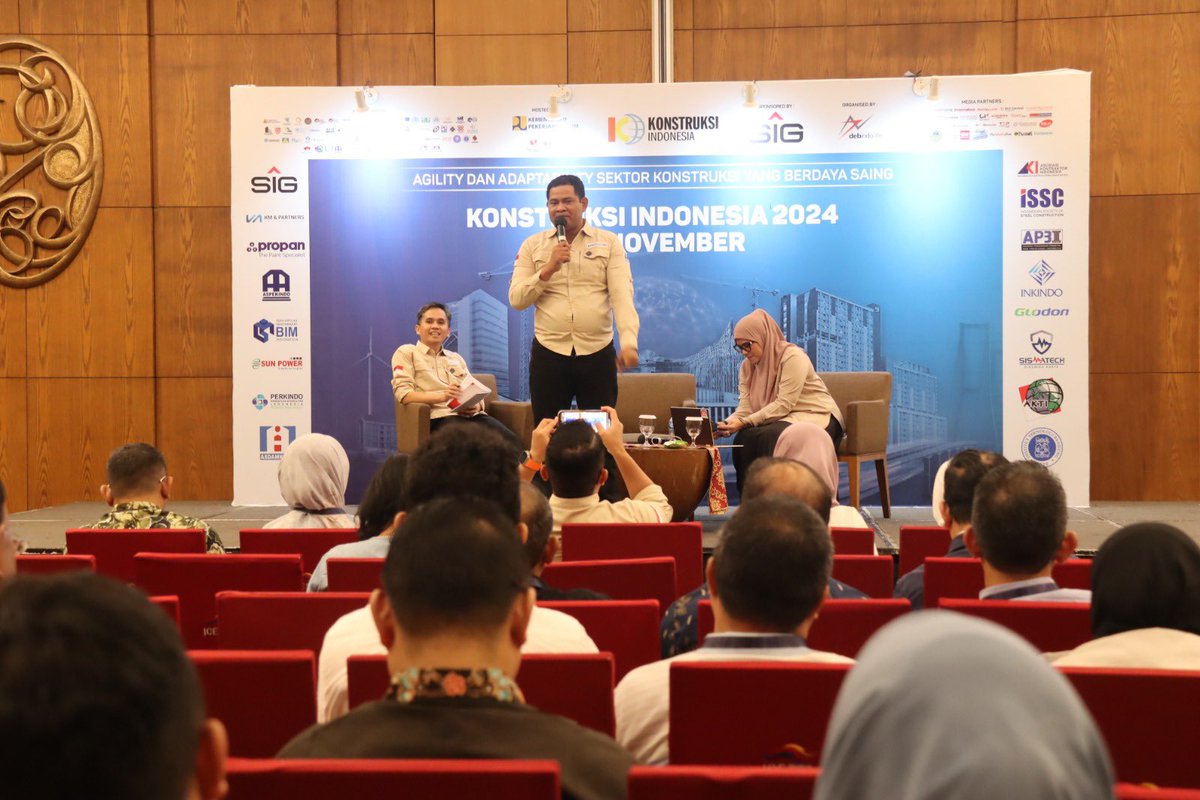 Konstruksiind's tweet photo. ✨ Day 3 - Workshop Professional di Pameran Konstruksi Indonesia 2024! ✨
Hari ini semakin seru dengan topik-topik mendalam yang dibawakan para ahli 💪

#PameranKonstruksi #KI2024 https://t.co/dZoK3Dvihd