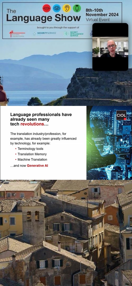 ConsultSlovak's tweet image. Did you know #CIOL is the only membership organisation uniting professionals working with languages with #royalcharter ⁉️Now with our own @johnworne on #AI #advantages #perils &amp;amp; highly problematic #biases and why #humantranslator still matters! #slovaktranslatoruk @LanguageShow