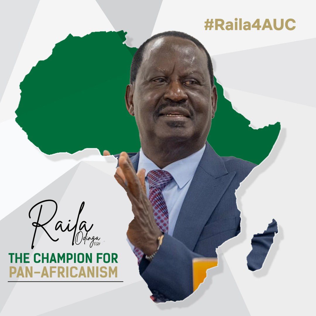 paulinenjoroge's tweet photo. A visionary Pan-African, a bold and wise leader, a professional and technocrat as well as a towering statesman and veteran mobiliser for positive change! 

Rt. Hon. Raila Odinga! The man for the job!
#Raila4AUC https://t.co/MayotOtd4F