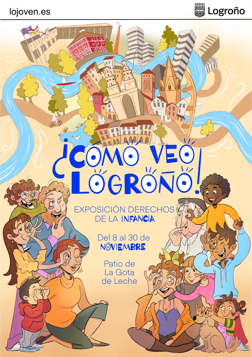 LoJoven (@logronojoven) on Twitter photo 🖼️#Exposición "Derechos de la Infancia"
¿𝐂ó𝐦𝐨 𝐯𝐞𝐨 𝐋𝐨𝐠𝐫𝐨ñ𝐨?
🗓️Del 8 al 30 de noviembre
📌La Gota de Leche
🌐La Asamblea General de la <a href="/ONU_es/">Naciones Unidas</a> destina un día a fomentar la fraternidad entre niños y niñas del mundo promoviendo su bienestar⤵️
ℹ️acortar.link/Kiyr9J 🖼️#Exposición "Derechos de la Infancia"
¿𝐂ó𝐦𝐨 𝐯𝐞𝐨 𝐋𝐨𝐠𝐫𝐨ñ𝐨?
🗓️Del 8 al 30 de noviembre
📌La Gota de Leche
🌐La Asamblea General de la <a href="/ONU_es/">Naciones Unidas</a> destina un día a fomentar la fraternidad entre niños y niñas del mundo promoviendo su bienestar⤵️
ℹ️acortar.link/Kiyr9J