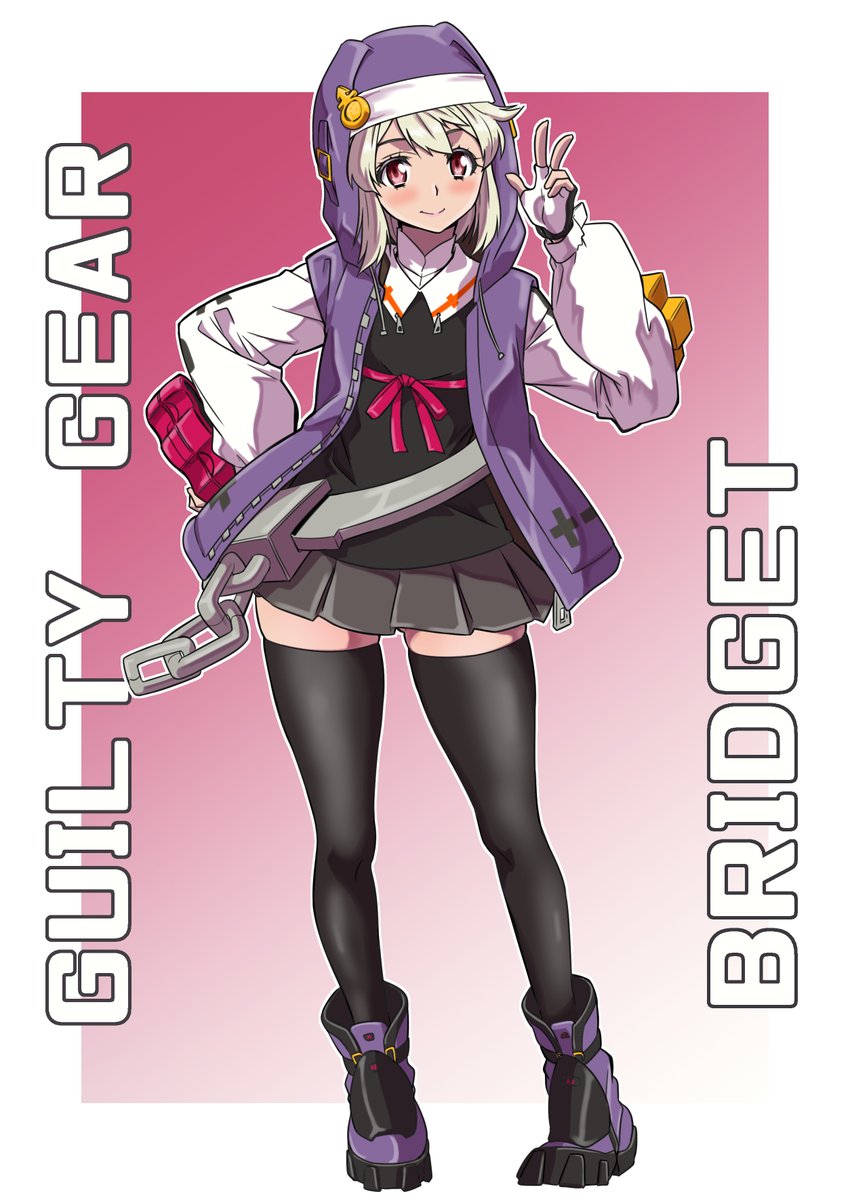 ブリジット(ギルティ・ギア) 「ブリジットちゃんプラキット化記念再掲 」|カネコナオヤ TS学園の日常&スーパー恋愛タイム！連載中のイラスト