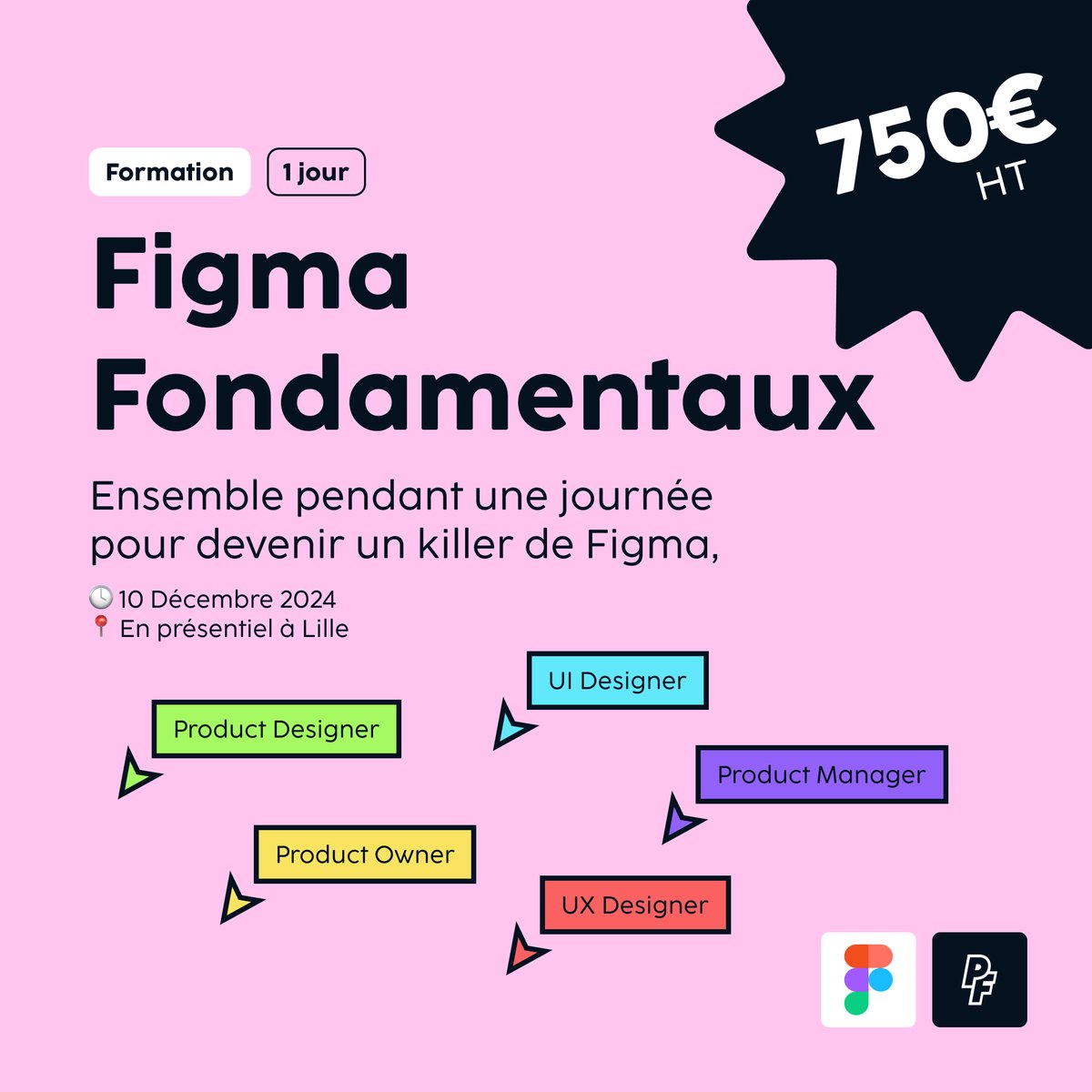 📅 Formation Figma 

Envie de maîtriser l'outil incontournable du design d'interface ? Rejoignez-nous le 10 Décembre 2024 pour une formation intensive sur Figma, animée par notre expert en Product Design, <a href="/lefebvreant/">Anthony Lefebvre</a> 🚀 

👉 productfamily.co/portfolio/figm…

#formation #figma