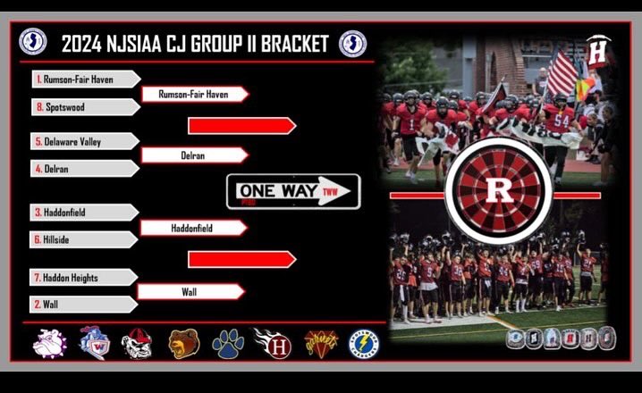 Week 10… the journey continues! Round 2, Sectional Semi-Finals!!! The bracket takes us to Wall TWP for a 7pm kickoff! TWW!