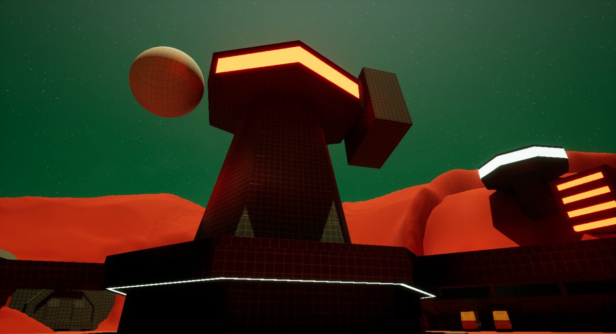 marceloviannajr's tweet photo. Here are some high-res screenshots from last week's Space Opera Outpost #blockout , created for a #CGMA assignment and the first of #blockvember!
This one I will keep developing for the following weeks, so stay tuned for more Block-posting!
#UE5 #LevelDesign #whiteboxing https://t.co/8cgVlfKosm
