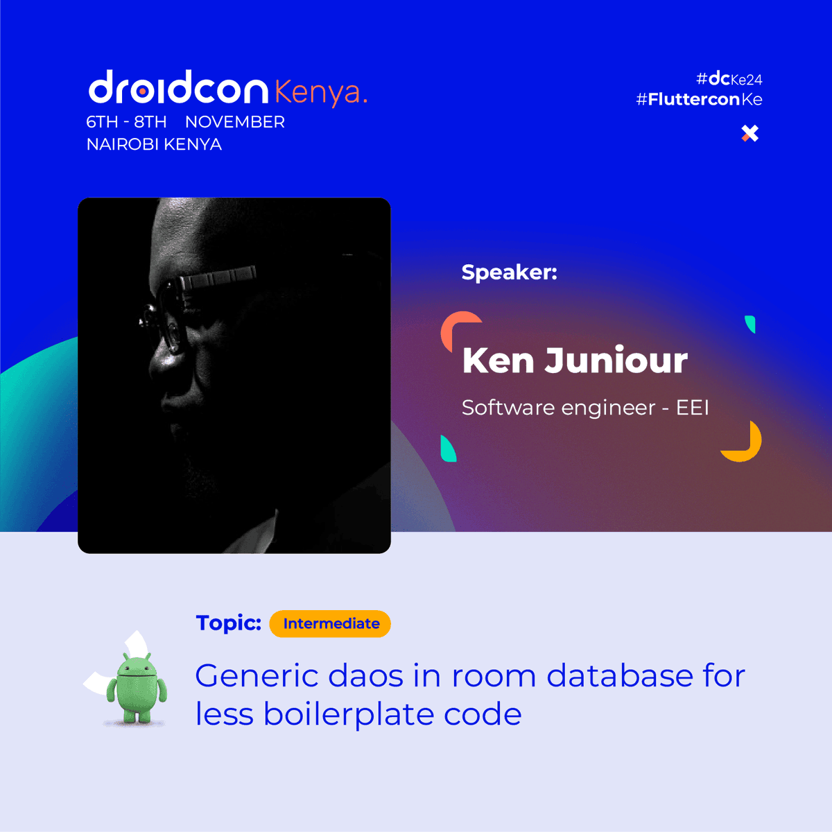 💾 Calling all Android devs! Ken Juniour's session at #dcke24 on "Generic DAOs in Room Database for Less Boilerplate Code" is a must-attend if you're looking to streamline your data handling. 🎉 Discover how to set up base entities and DAOs to handle multiple tables with ease,