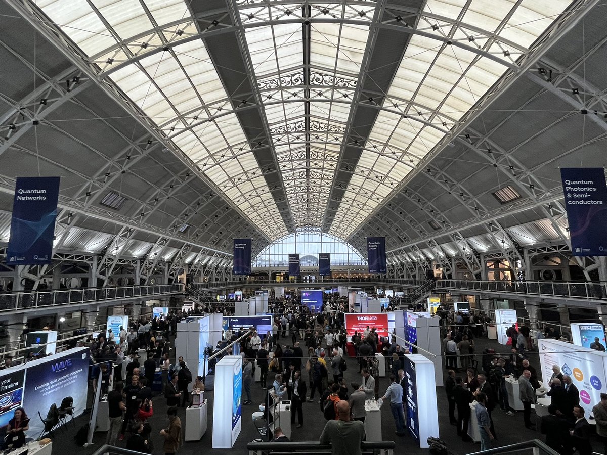 At the National Quantum Technologies Showcase 2024 in London. The ecosystem of quantum research and innovation is growing and the next phase of the National Quantum Programme starting soon.