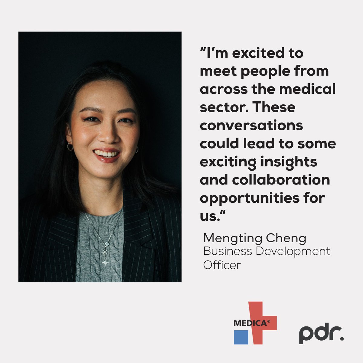 Jarred Evans and Mengting Cheng are heading to <a href="/MEDICATradeFair/">MEDICA</a>, one of the world's largest medical trade fairs.

Want to meet with us at MEDICA? 

Get in touch now to arrange a meeting in advance.

pdr-consultancy.com/contact

<a href="/investWales/">Trade & Invest Wales</a>