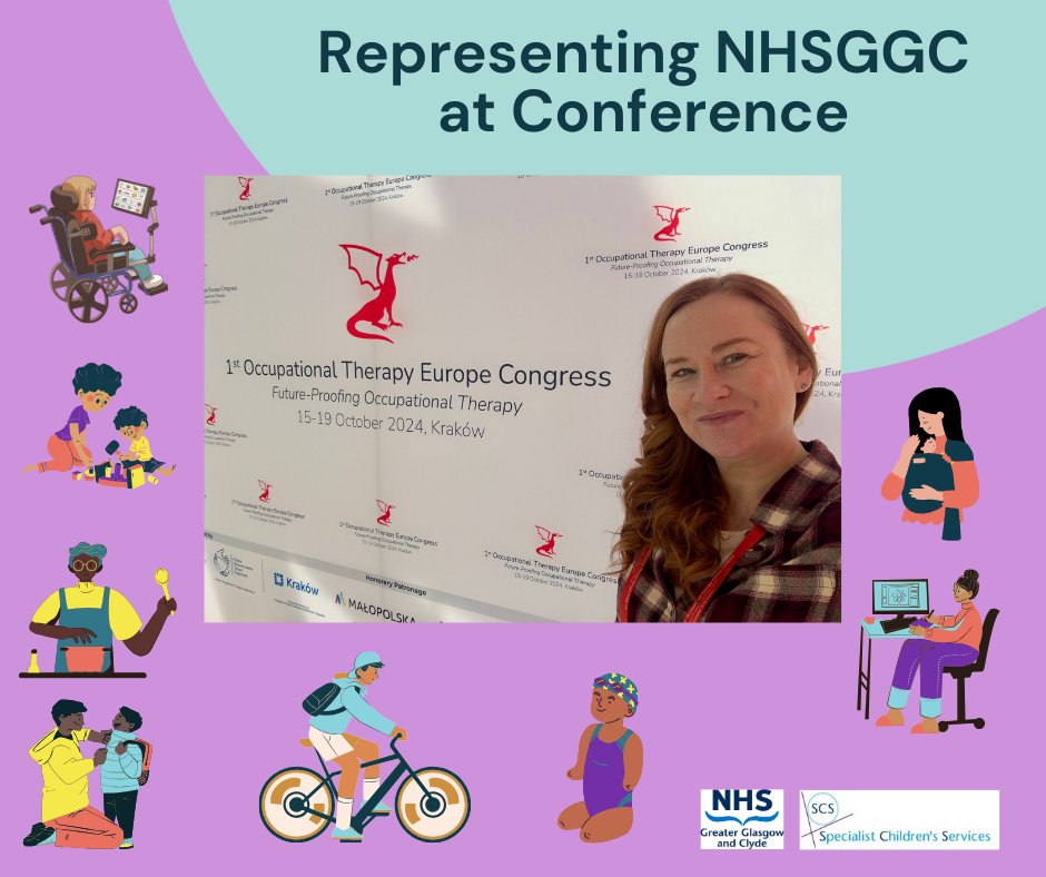 NHSGGC Specialist Children's Services (@nhsggcscs) on Twitter photo Occupational Therapists have been representing <a href="/NHSGGC/">NHS Greater Glasgow and Clyde</a> at conference. Nikki attended the 1st Occupational Therapy Europe Congress in Krakow last month and received an award for her work with her colleague for their Talking Mats and project. Occupational Therapists have been representing <a href="/NHSGGC/">NHS Greater Glasgow and Clyde</a> at conference. Nikki attended the 1st Occupational Therapy Europe Congress in Krakow last month and received an award for her work with her colleague for their Talking Mats and project.
