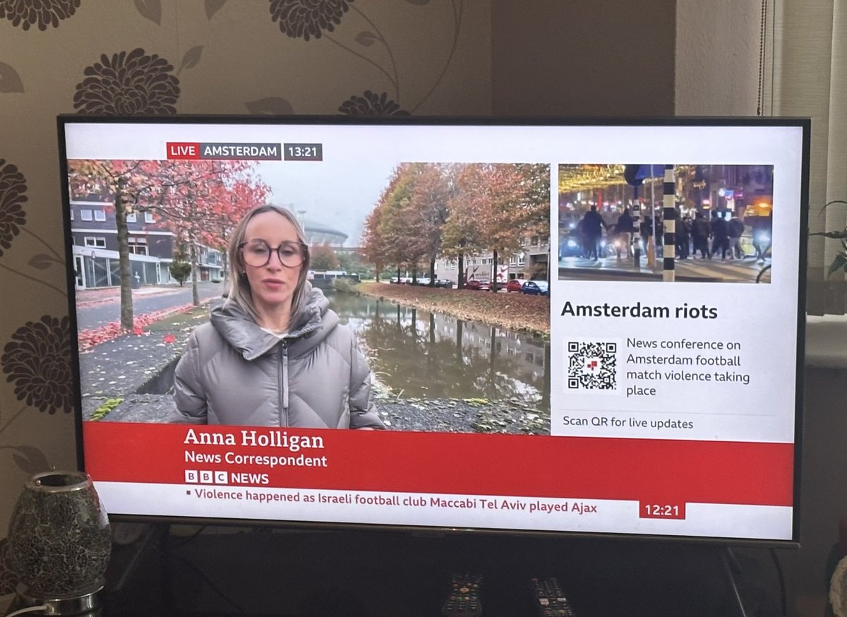Great name for a person reporting on football violence 

#bbcnews #Israel #ajax #AmsterdamAttack #AmsterdamPogrom