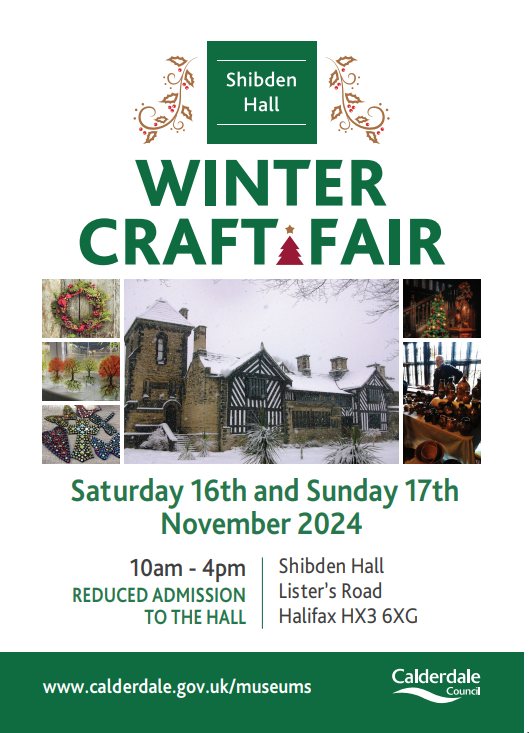 Shibden Hall's winter craft fair is coming!
