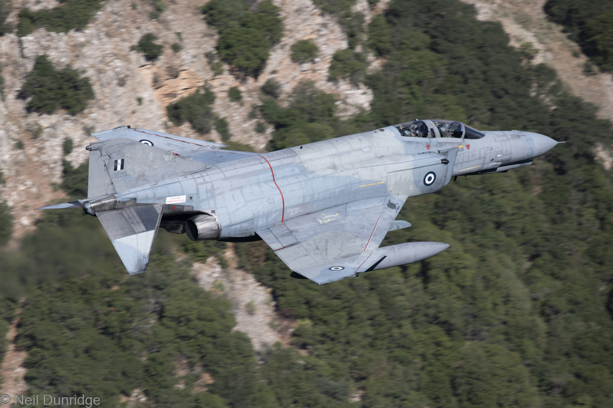 Chiv63's tweet photo. The highlight of Greece in Sept for me. I couldn't enjoy at the time, I had food poisoning, looking back on the images I'm glad I struggled through. #338Μ #117ΠΜ #338Sqn #Ares #Andravida #HAF #hellenicairforce #F4 #Phantom #phantomphriday #greekphantoms #lowlevel #ramsteinflag24 https://t.co/UjeSQJ754k