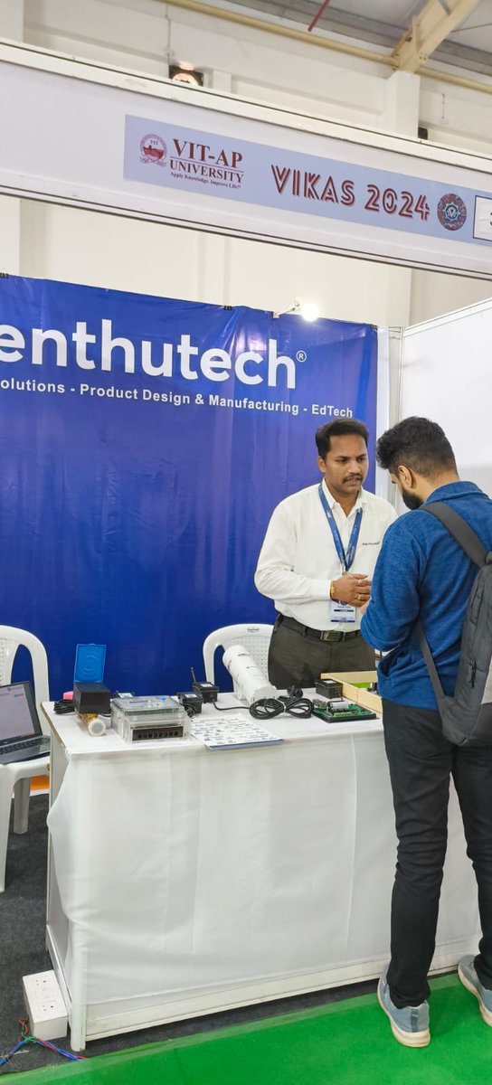 enthutechnology's tweet photo. 🌟 Proud to be part of #VIKAS2024 at @VITAPuniversity 🌟
Showcasing our innovations at the Innovation & Knowledge Summit. Let’s shape the future of tech and education together! 💡✨
#enthutech #EdTech #IoT #SmartLearning #Innovation https://t.co/NAzwN1pzbi