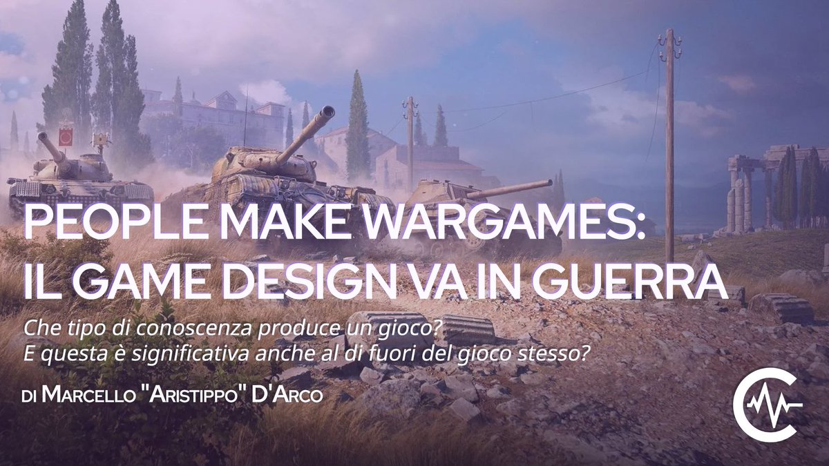 Che i videogiochi siano più che intrattenimento, lo sappiamo bene. E come ci spiega dettagliatamente Marcello D'Arco lo sa bene anche l'apparato militare, che ormai dall'Ottocento implementa i giochi nello studio delle tattiche belliche.

frequenzacritica.it/people-make-wa…