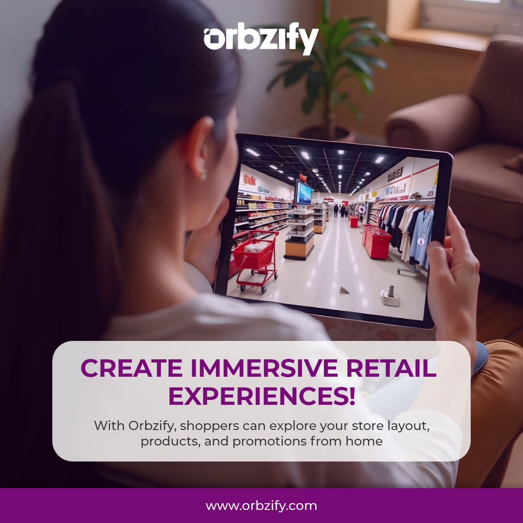 orbzifyapp's tweet image. Create Immersive Retail Experiences! 🛍️ With Orbzify, shoppers can explore your store layout, products, and promotions from home.
#ImmersiveRetail
#VirtualStore
#360VirtualTours
#Orbzify
#RetailExperience
#ExploreFromHome
#VirtualShopping
#RetailInnovation
#ShopVirtually