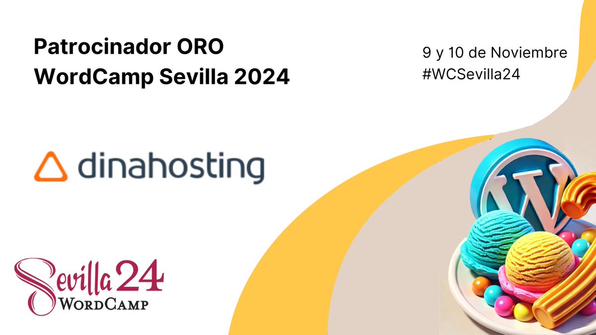 #WordPressSevilla (@wpsevilla) on Twitter photo ¡Gracias <a href="/dinahosting/">Dinahosting</a> por ser #Patrocinador Oro de WordCamp Sevilla 2024!
Más de 20 años en gestión de #HOSTING y dominios, apuesta por la innovación y soporte a la comunidad #WordPress. Rendimiento optimizado, seguridad avanzada y certificado Green Hosting.
#WCSevilla24 ¡Gracias <a href="/dinahosting/">Dinahosting</a> por ser #Patrocinador Oro de WordCamp Sevilla 2024!
Más de 20 años en gestión de #HOSTING y dominios, apuesta por la innovación y soporte a la comunidad #WordPress. Rendimiento optimizado, seguridad avanzada y certificado Green Hosting.
#WCSevilla24