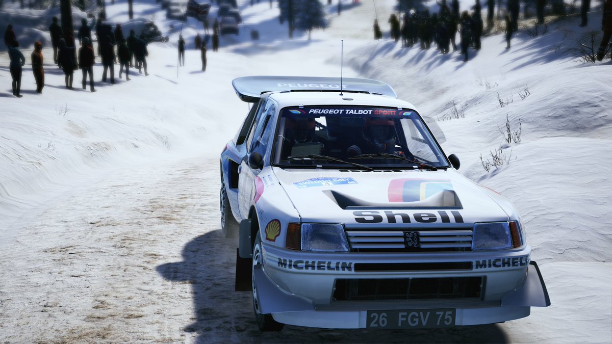 soluna2125's tweet photo. 一旦完成とする。
Swedish Rally 1986 Winner　Kankkunen/Piironen

ハチマキとリヤガラスにかかったラリープレート部分は共有テクスチャの方を編集しているので、ゲーム内で作成したリバリーにも表示されます。

https://t.co/RESHMyBSTS

#EASPORTSWRC #WRC #Peugeot #205_T16 https://t.co/cWOLMKvNXm