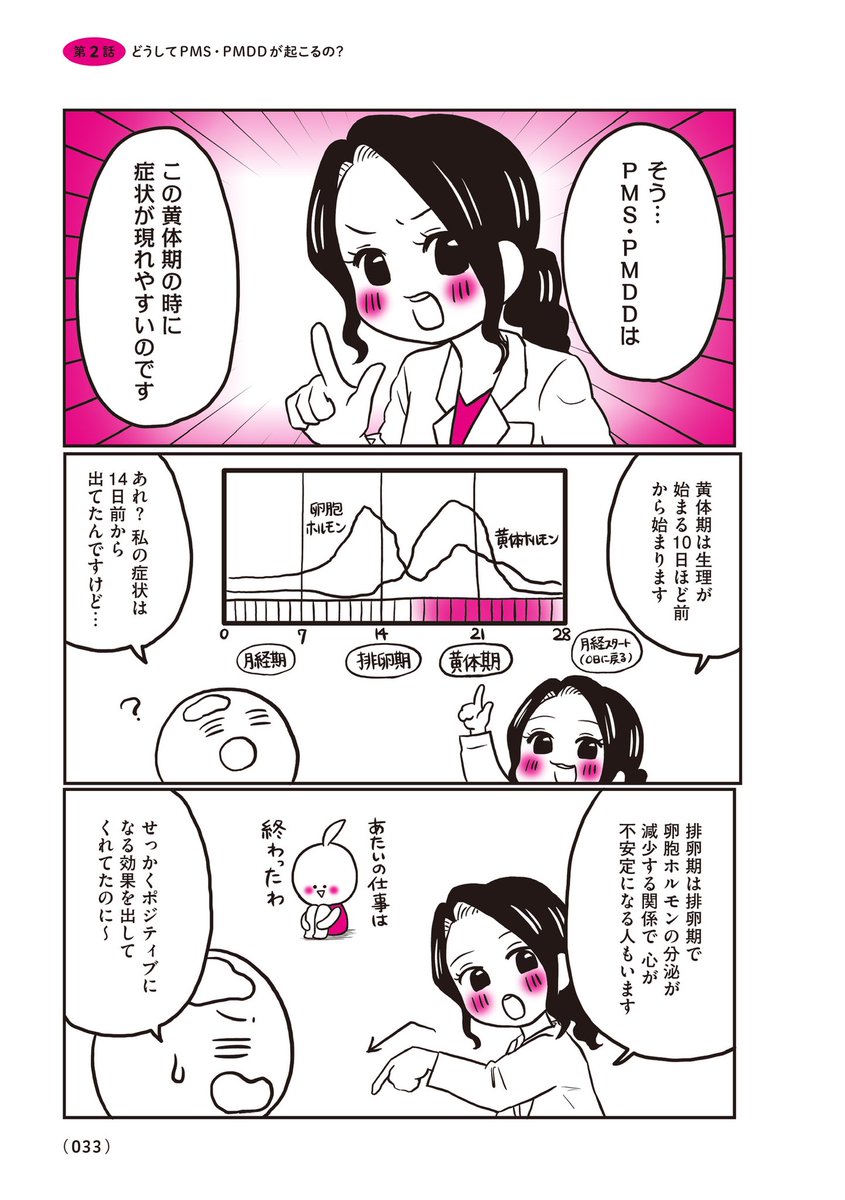 どうしてPMS・PMDDって起こるの?【3/3】
#漫画が読めるハッシュタグ 
#コミックエッセイ 