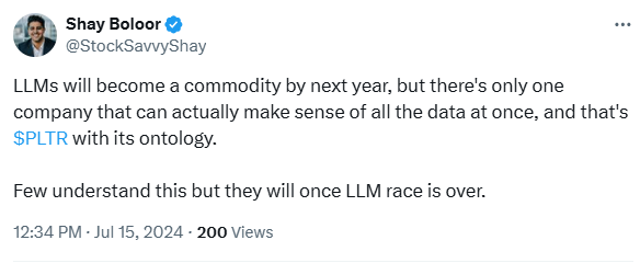 StockSavvyShay's tweet photo. Told my subscribers what to expect with $PLTR when it was trading in the $20s six months ago  🤔 https://t.co/4M0ZGhwYOI