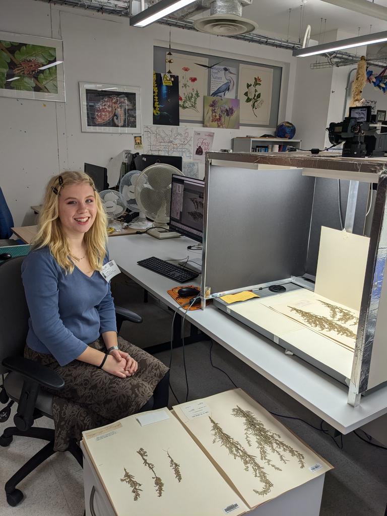 NHM_Digitise's tweet photo. This week the digitisation team hosted a work experience student, and we explored the many facets of digitisation at the NHM. 

Her favourite parts of the placement? "Visiting the conservation studio, and seeing the ALICE camera setup!" https://t.co/5W96aIuYE0