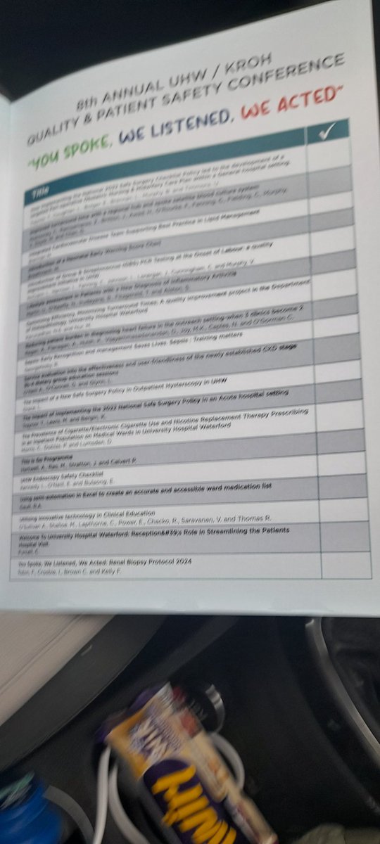 eils36's tweet photo. Great physiotherapy representation and evidence of interdisciplinary working in posters and oral presentations.  @UHW_Waterford  8th annual UHW/KROH Quality &amp; Patient Safety Conference. @iscp @WeHSCPs https://t.co/dHgeYLhaVT