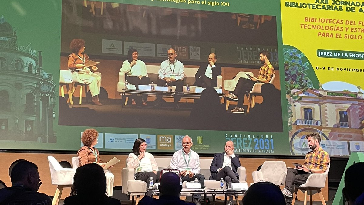 En la primera mañana de las #22JAB hay música y hablamos de #IA y de innovación en #bibliotecas