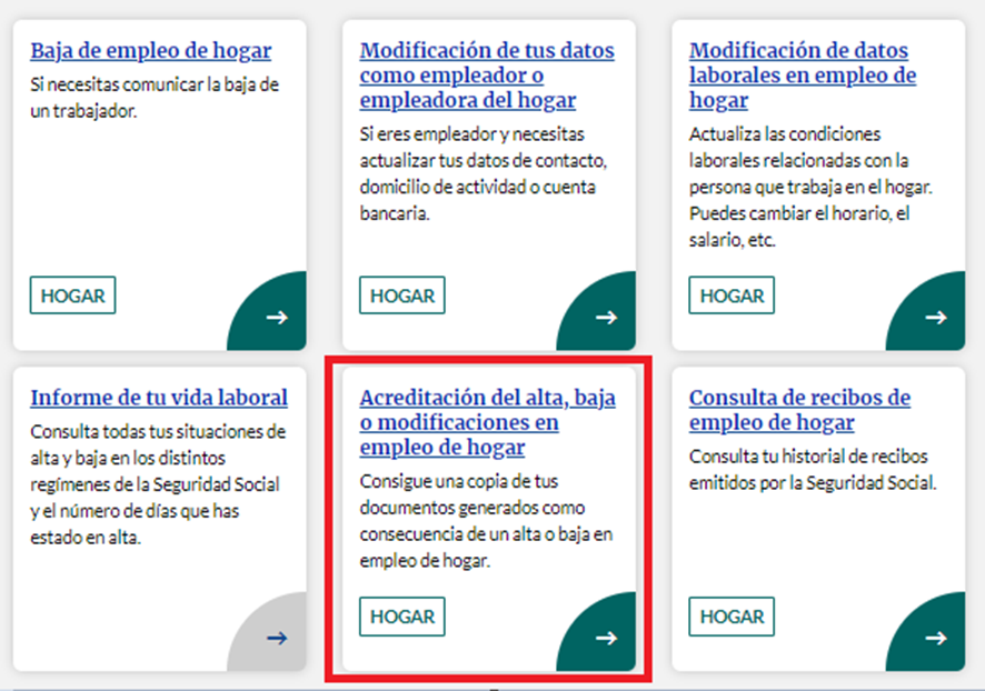 info_TGSS's tweet photo. #Empleodehogar. Para la acreditación del alta, baja o modificaciones de la persona que has contratado en el hogar puedes descargar una copia de estos documentos.
Puedes solicitarlo desde el Portal #IMPORTASS o la App de la TGSS.
👉https://t.co/l2VNOGxc6m https://t.co/Gwmefwr2ay